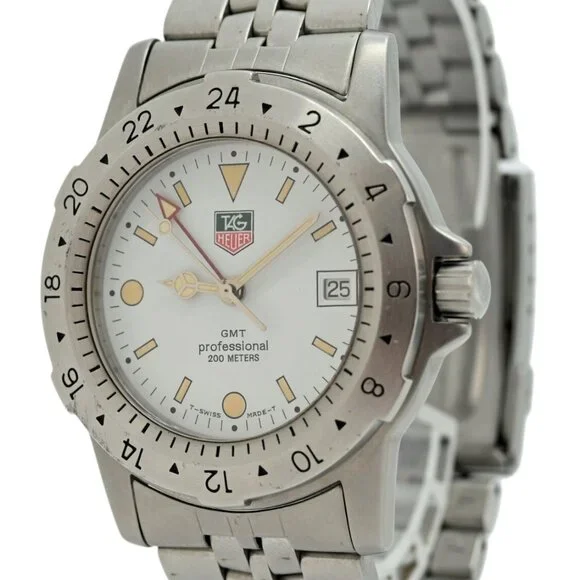 Tag Heuer 40mm Men's Professional 1500 Series GMT Jumbo Watch! Ref: 159.006/1!